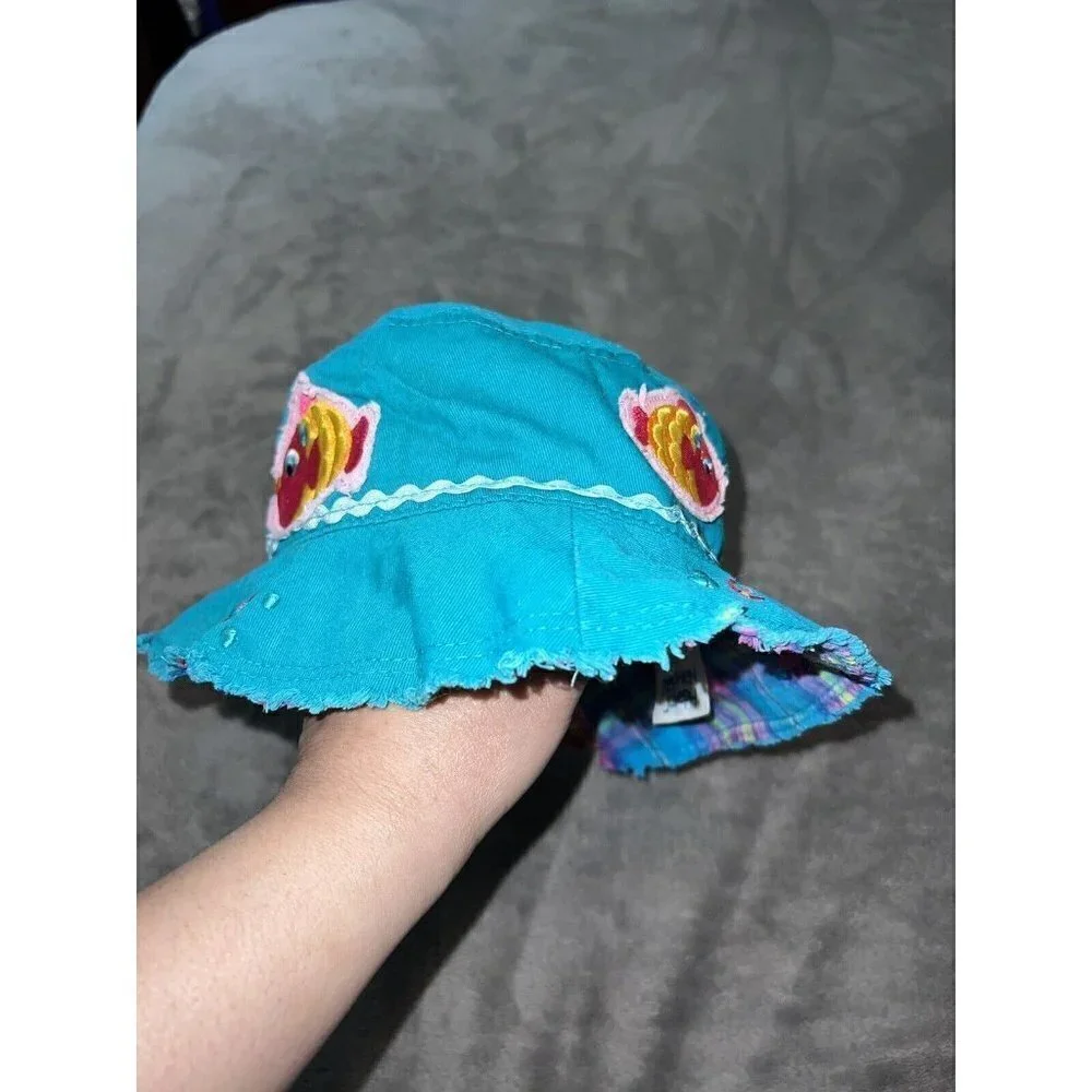 STEPHEN JOSEPH Kids Child Bucket Hat Beach Fishing Fish Under The Sea Co